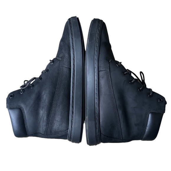 Timberland Eden Square/Flannery Sneaker Boot Black Nubuck Leather Lace Up 11 - Picture 6 of 8